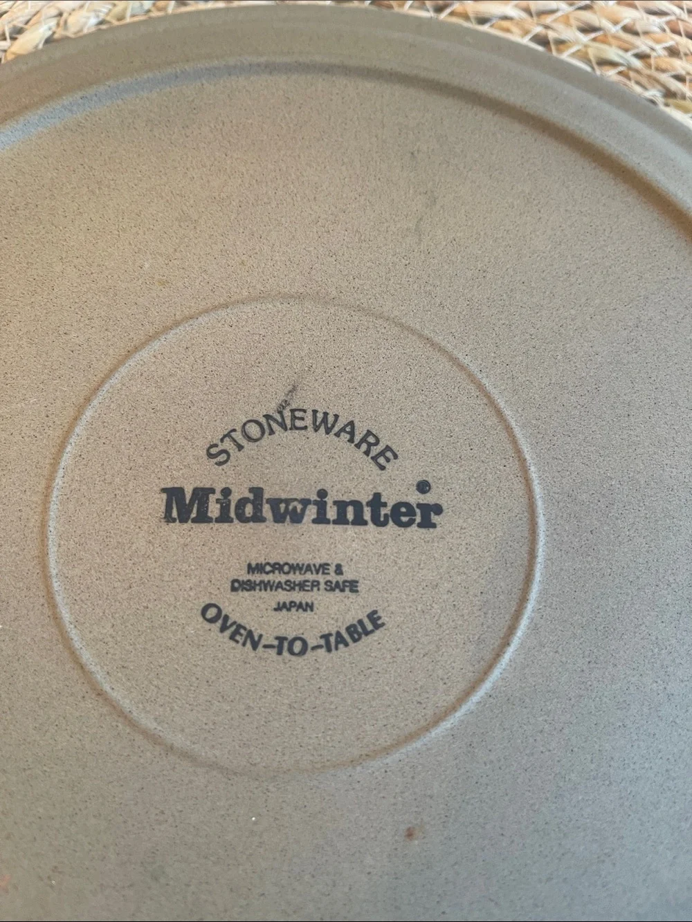 Midwinter Stoneware/ Japan Dinner/Vintage 80’s Plate - Home Dining